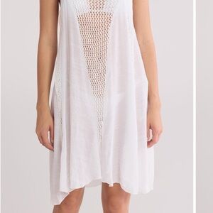 Elan Elegant White Swim Cover-Up size Xs